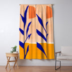 Golden Afternoon Abstract Landscape Window Curtain Gallery Image 5