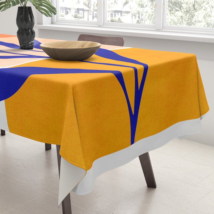 Golden Afternoon Abstract Landscape Tablecloth Gallery Image 3