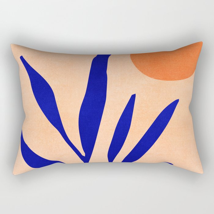 Golden Afternoon Abstract Landscape Rectangular Pillow Gallery Image 2