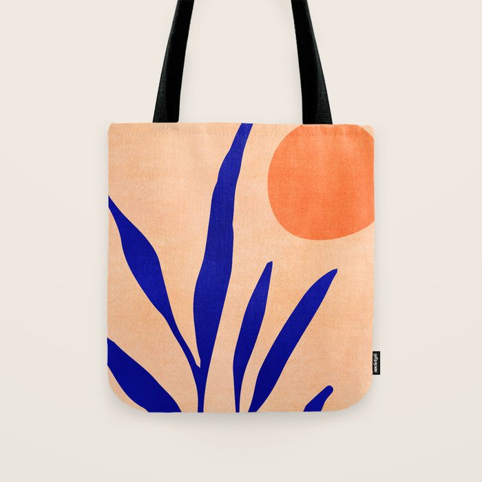 Golden Afternoon Abstract Landscape Tote Bag Gallery Image 1