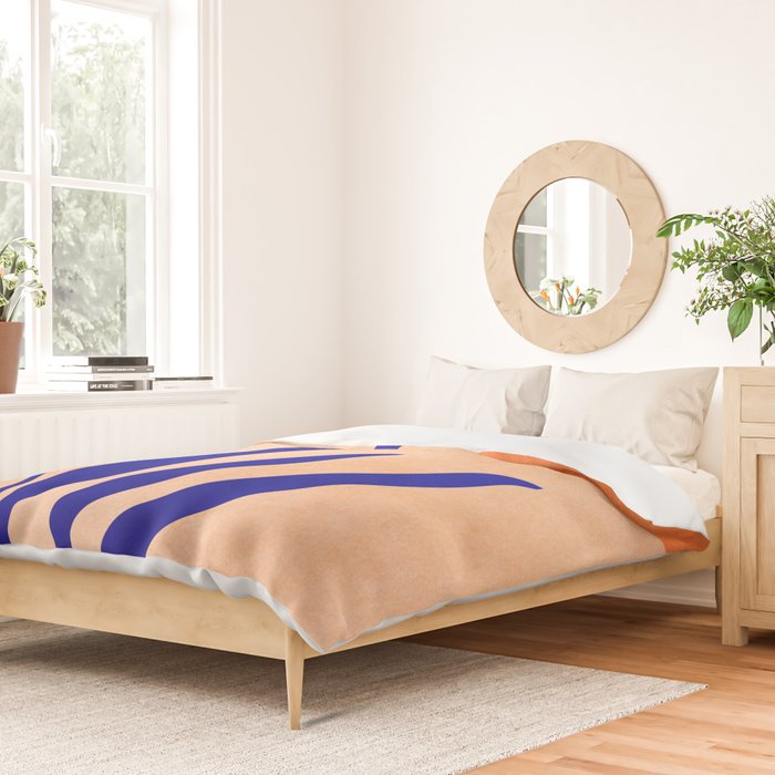 Golden Afternoon Abstract Landscape Duvet Cover Gallery Image 2