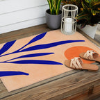 Golden Afternoon Abstract Landscape Outdoor Rug Gallery Image 2