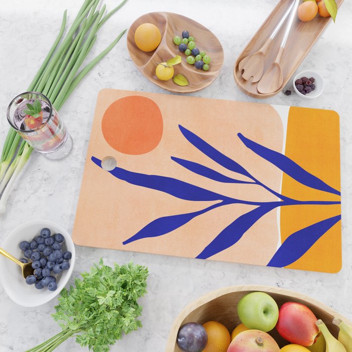Golden Afternoon Abstract Landscape Cutting Board Gallery Image 2