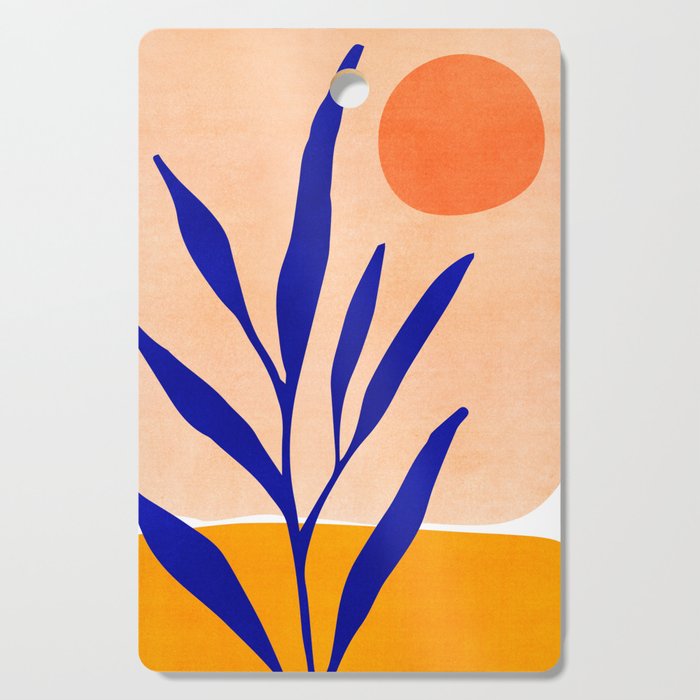 Golden Afternoon Abstract Landscape Cutting Board Gallery Image 1