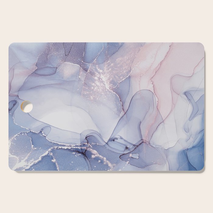 Abstract Blue Pink Purple Art Print By LandSartprints Cutting Board Gallery Image 1