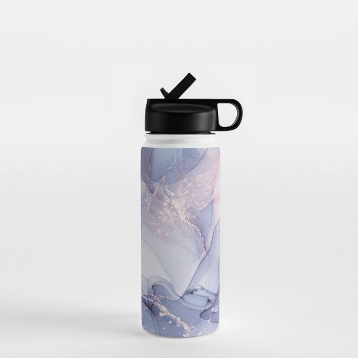 Abstract Blue Pink Purple Art Print By LandSartprints Water Bottle Gallery Image 1