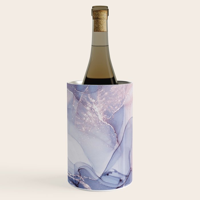 Abstract Blue Pink Purple Art Print By LandSartprints Wine Chiller Gallery Image 1