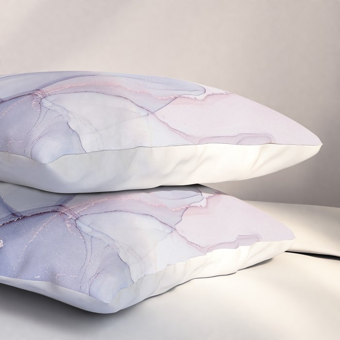 Abstract Blue Pink Purple Art Print By LandSartprints Pillow Sham Gallery Image 3