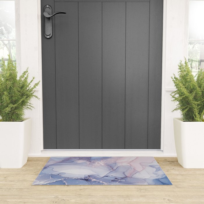 Abstract Blue Pink Purple Art Print By LandSartprints Welcome Mat Gallery Image 3