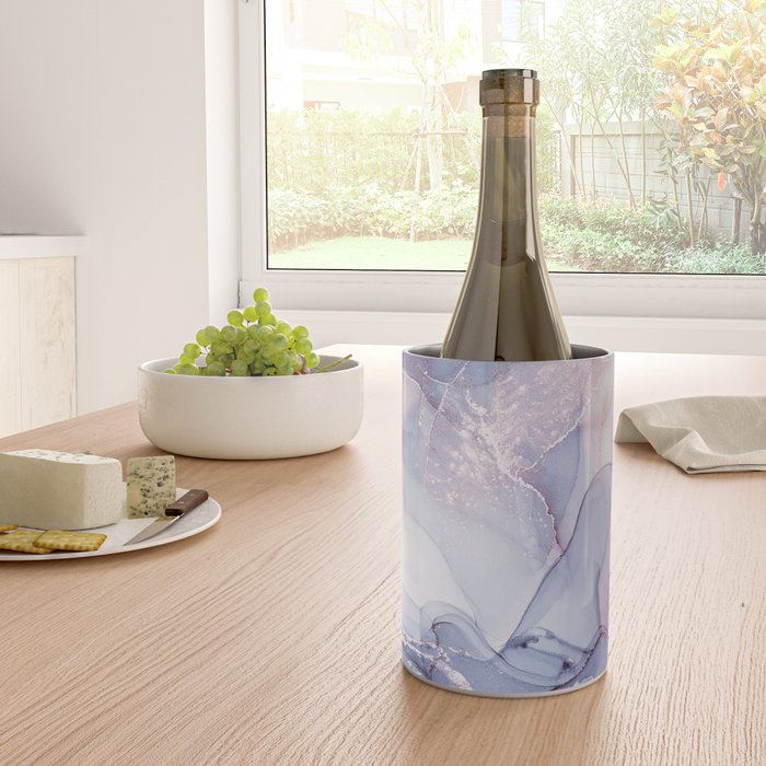 Abstract Blue Pink Purple Art Print By LandSartprints Wine Chiller Gallery Image 4