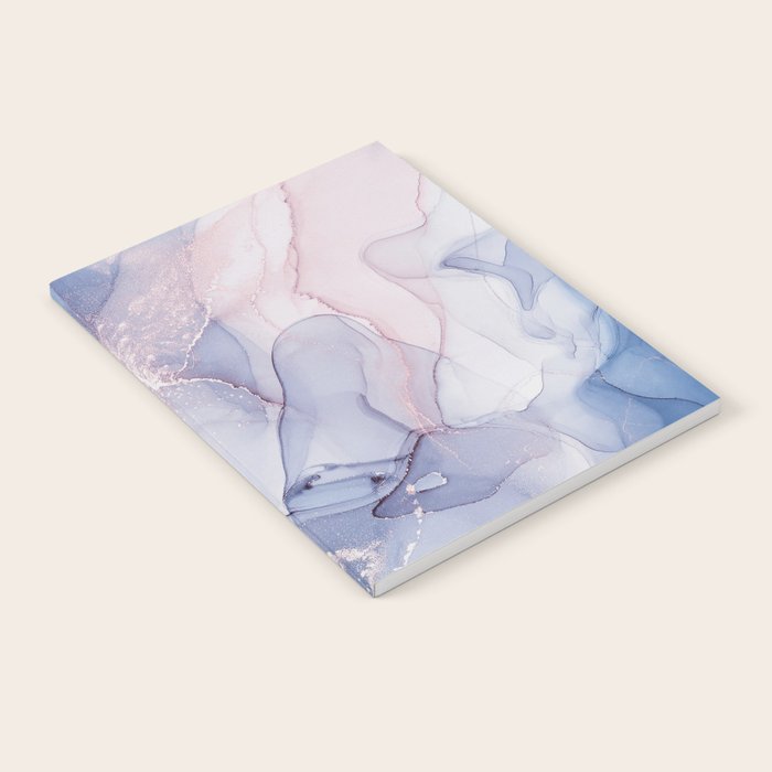 Abstract Blue Pink Purple Art Print By LandSartprints Notebook Gallery Image 1