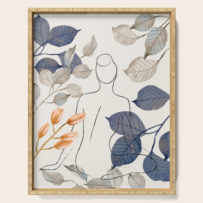 Peace in the Shade 02 Serving Tray Gallery Image 1