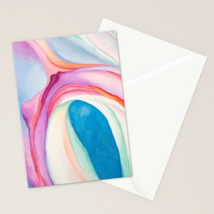 "Music, Pink and Blue No. 2" by Georgia O'Keeffe, 1918 Stationery Card Gallery Image 2