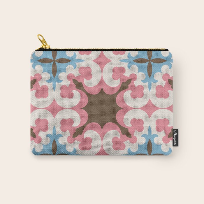 Retro Floral Luxe Revival Carry All Pouch Gallery Image 1