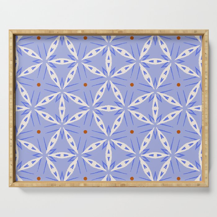 Rustic Mediterranean Mosaic Tiles Serving Tray Gallery Image 1