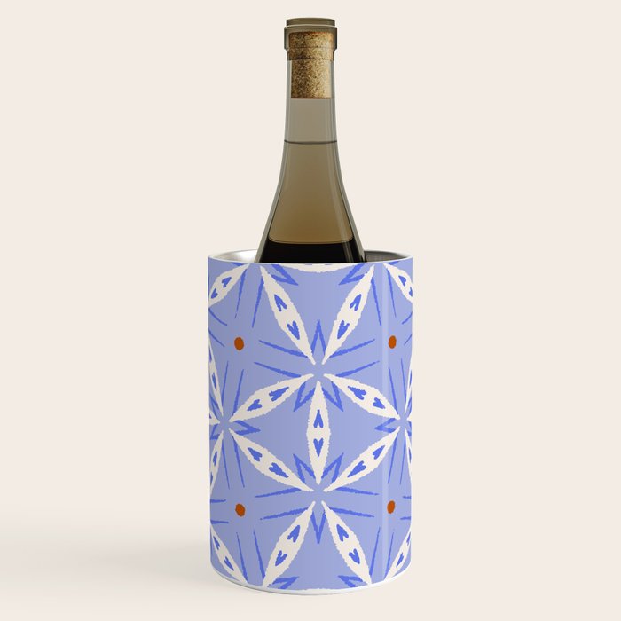 Rustic Mediterranean Mosaic Tiles Wine Chiller Gallery Image 3