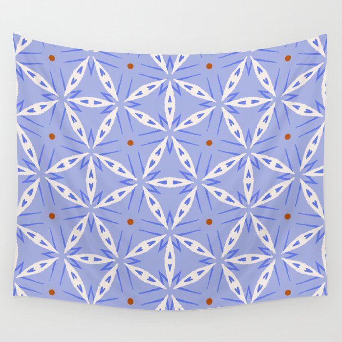 Rustic Mediterranean Mosaic Tiles Wall Tapestry Gallery Image 4