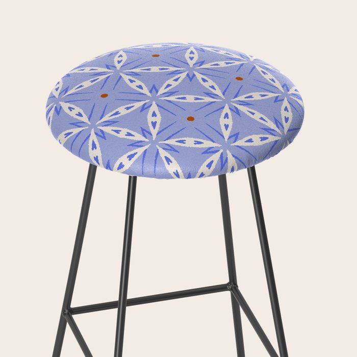 Rustic Mediterranean Mosaic Tiles Stool Gallery Image 2