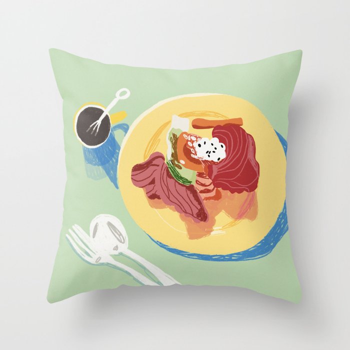 Radicchio Salad Throw Pillow Gallery Image 6