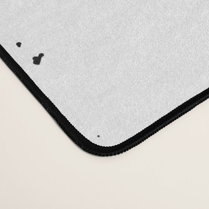 Wild and Free Rose Gold on White Desk Mat Gallery Image 4
