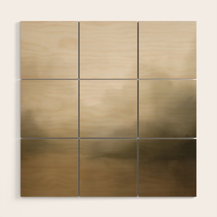 Hazy Landscape (Neutral) Wood Wall Art Gallery Image 1