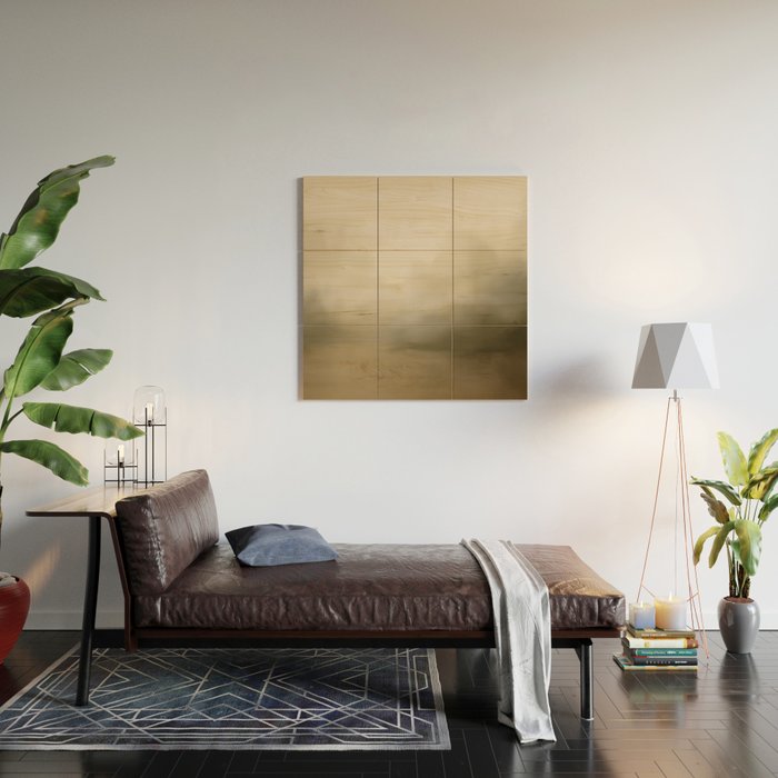 Hazy Landscape (Neutral) Wood Wall Art Gallery Image 2