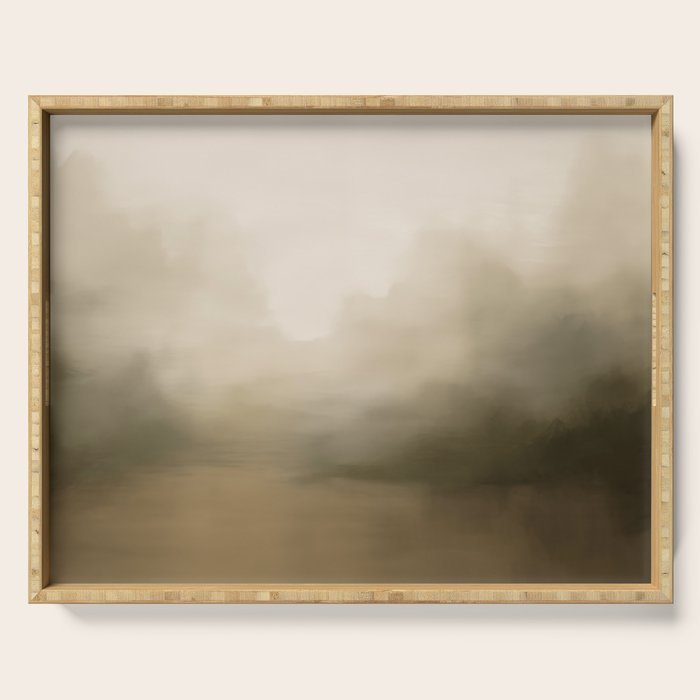 Hazy Landscape (Neutral) Serving Tray Gallery Image 1