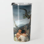 The Sabbath of Witches Goya Painting Travel Mug Gallery Image 3