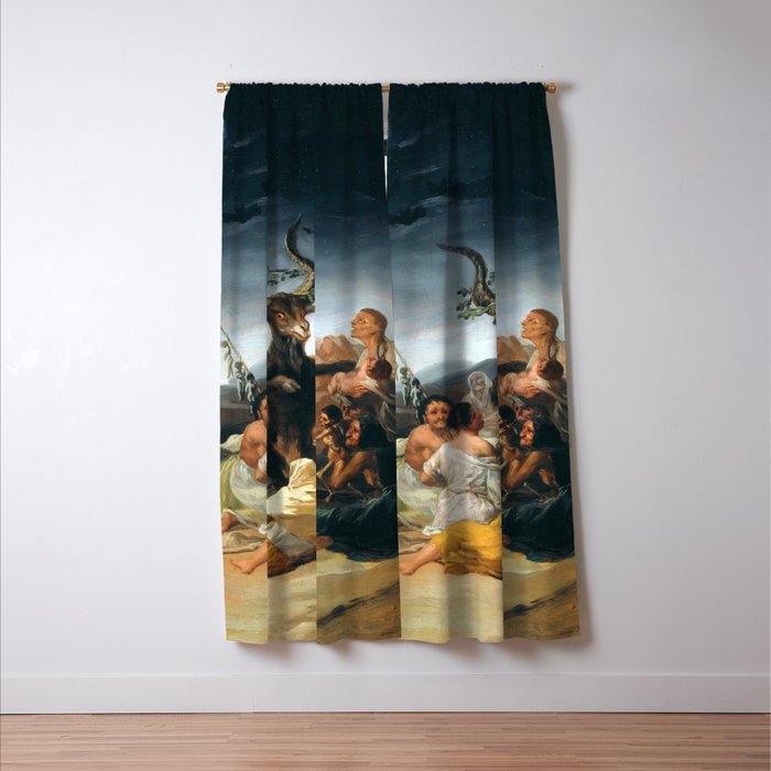 The Sabbath of Witches Goya Painting Window Curtain Gallery Image 3