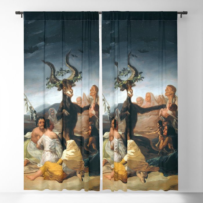 The Sabbath of Witches Goya Painting Window Curtain Gallery Image 1