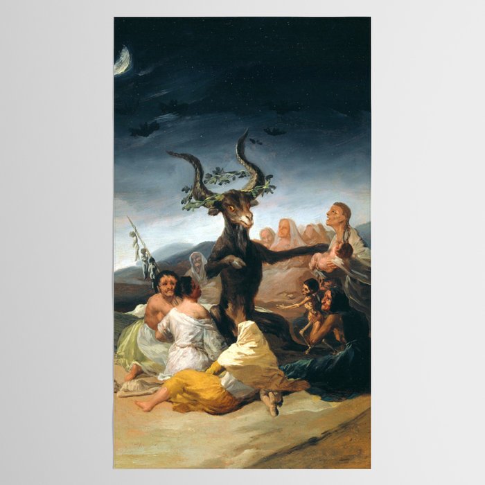 The Sabbath of Witches Goya Painting Tablecloth Gallery Image 2