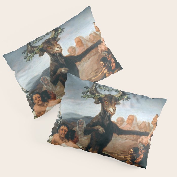 The Sabbath of Witches Goya Painting Pillow Sham Gallery Image 3