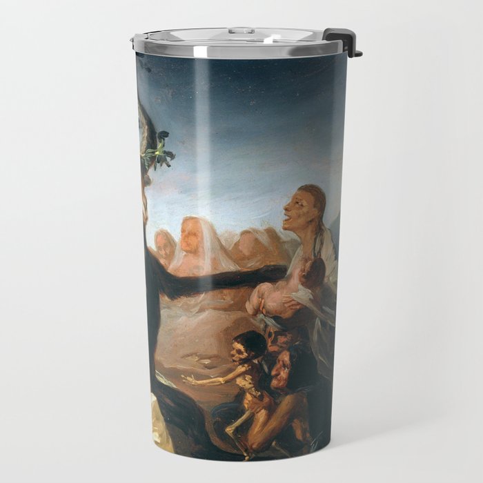 The Sabbath of Witches Goya Painting Travel Mug Gallery Image 2
