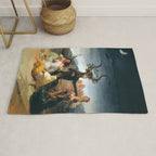 The Sabbath of Witches Goya Painting Rug Gallery Image 1