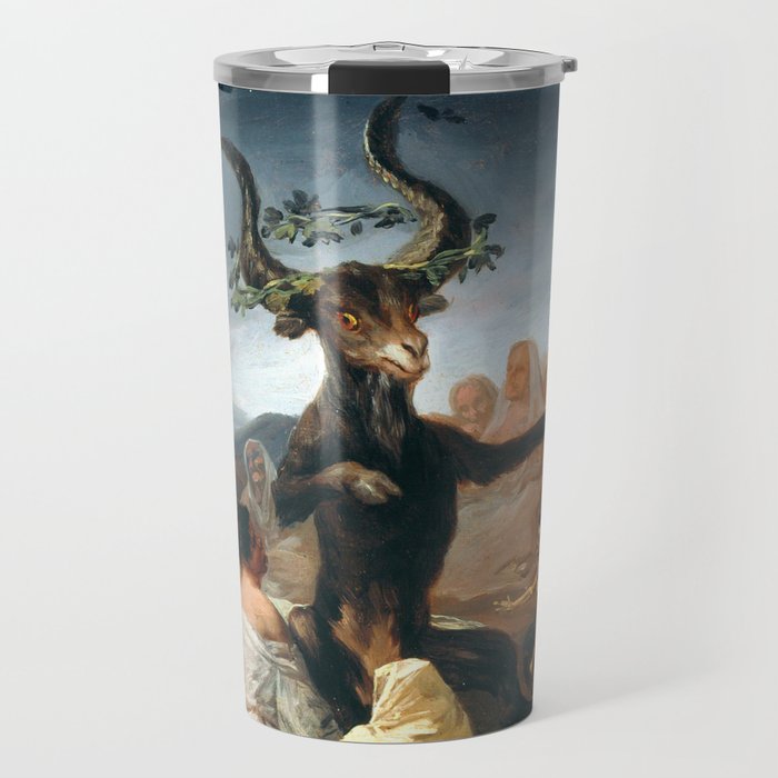 The Sabbath of Witches Goya Painting Travel Mug Gallery Image 1