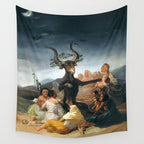 The Sabbath of Witches Goya Painting Wall Tapestry Gallery Image 4