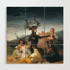 The Sabbath of Witches Goya Painting Wood Wall Art Gallery Image 1