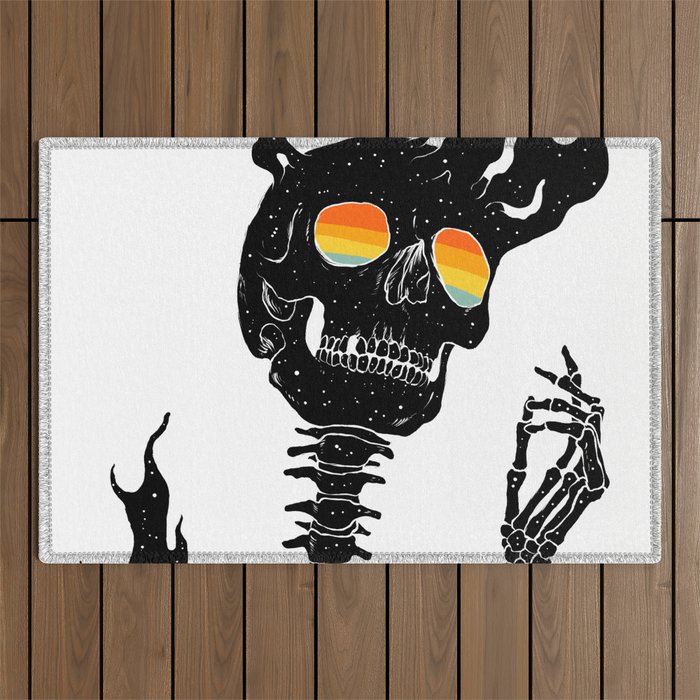 One with the Universe (Existential Diffusion) Outdoor Rug Gallery Image 1