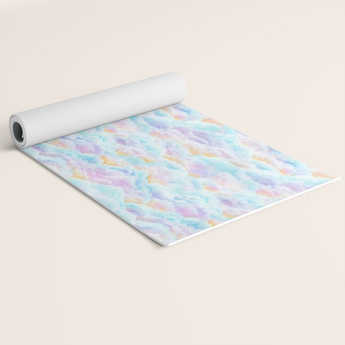 Cotton Candy Clouds Yoga Mat Gallery Image 2