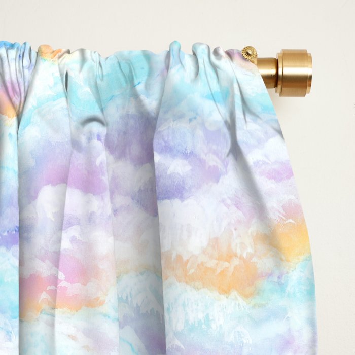 Cotton Candy Clouds Window Curtain Gallery Image 2