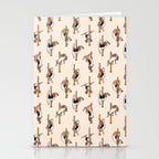 Beagle Pole Dancing Club Stationery Card Gallery Image 2