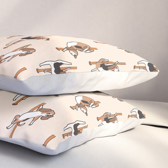 Beagle Pole Dancing Club Pillow Sham Gallery Image 3