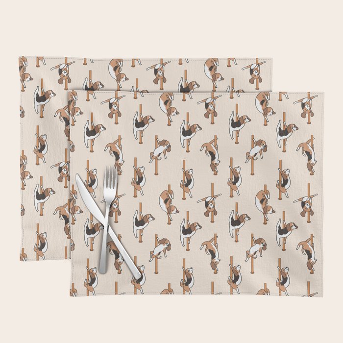 Beagle Pole Dancing Club Placemat Gallery Image 1