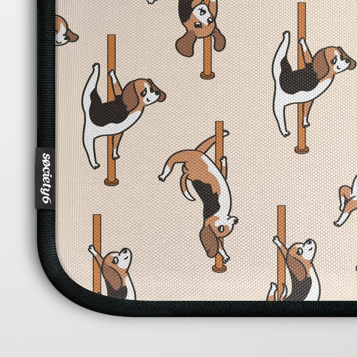Beagle Pole Dancing Club Laptop Sleeve Gallery Image 3