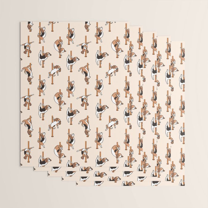 Beagle Pole Dancing Club Wrapping Paper Gallery Image 3