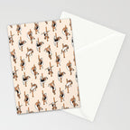 Beagle Pole Dancing Club Stationery Card Gallery Image 2