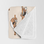 Beagle Pole Dancing Club Throw Blanket Gallery Image 3
