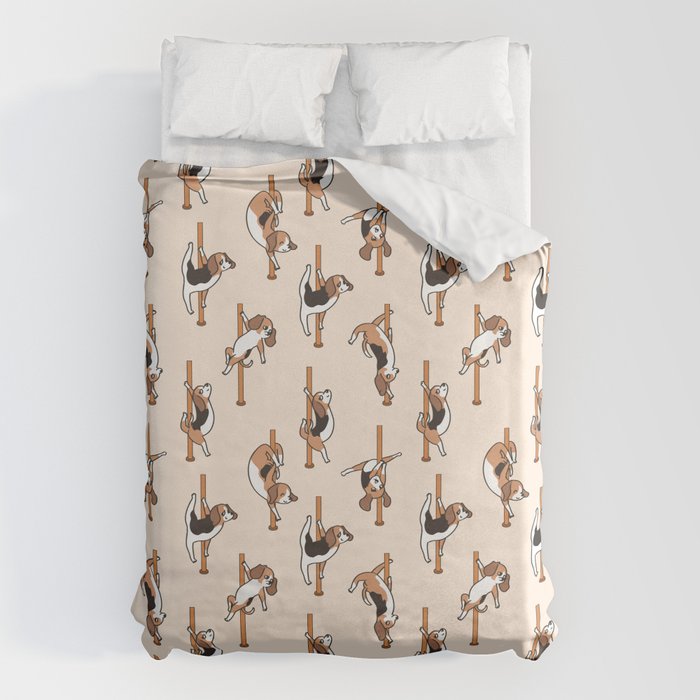 Beagle Pole Dancing Club Duvet Cover Gallery Image 1
