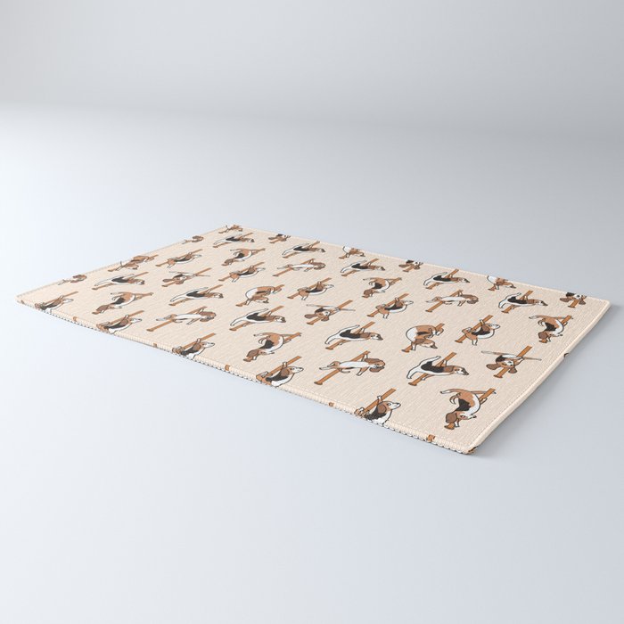 Beagle Pole Dancing Club Rug Gallery Image 3