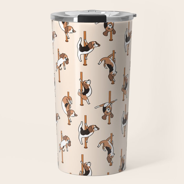 Beagle Pole Dancing Club Travel Mug Gallery Image 1